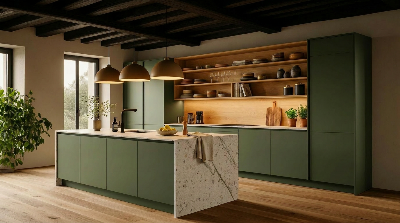 Gesamtansicht · Eiche & Sand