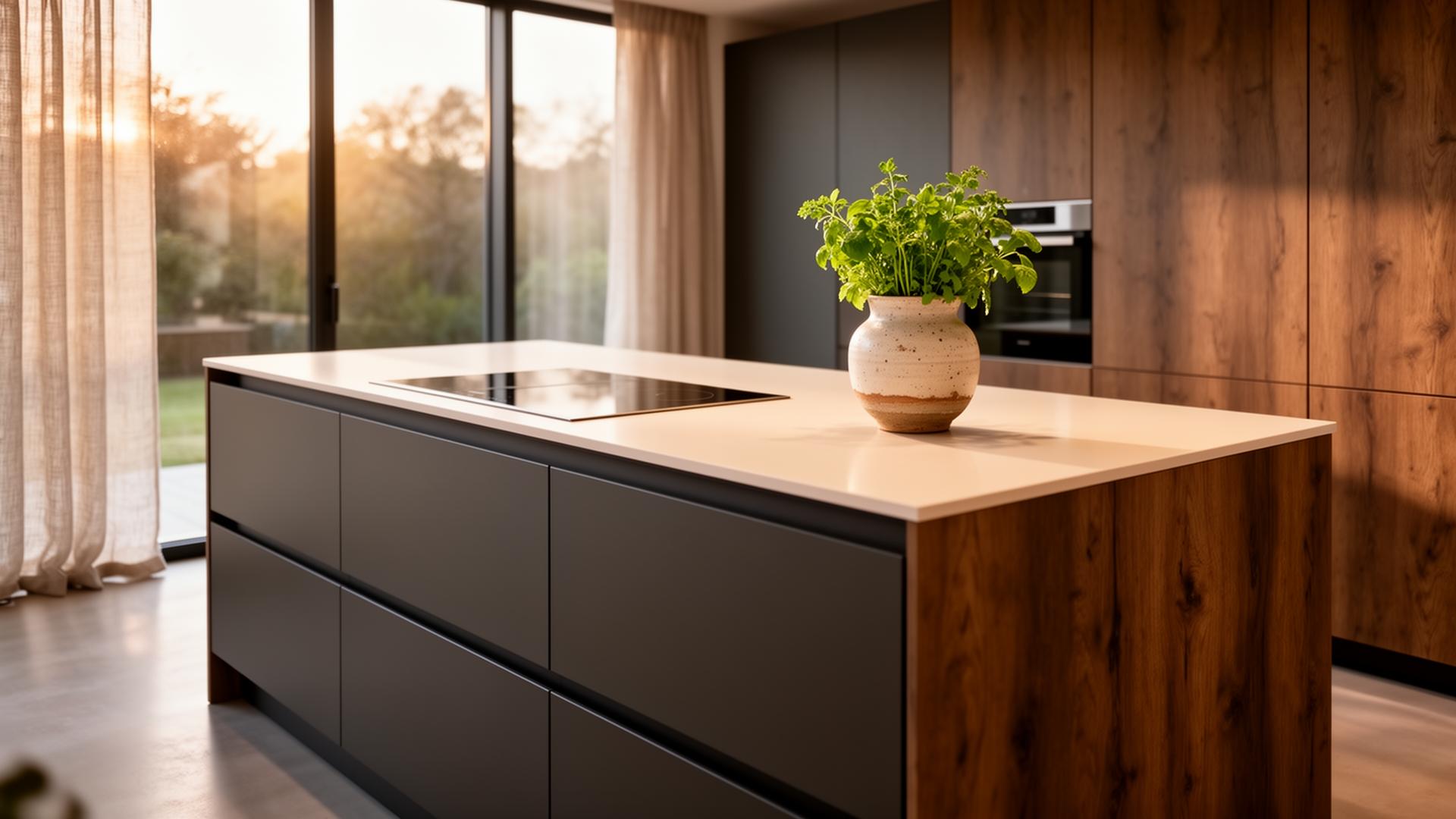 Insel · warmes Holz